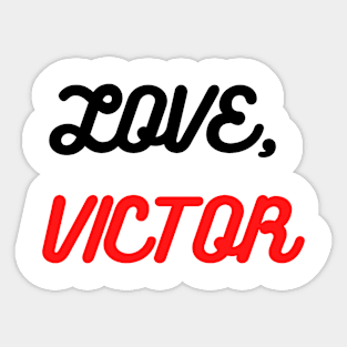 Love Victor Sticker